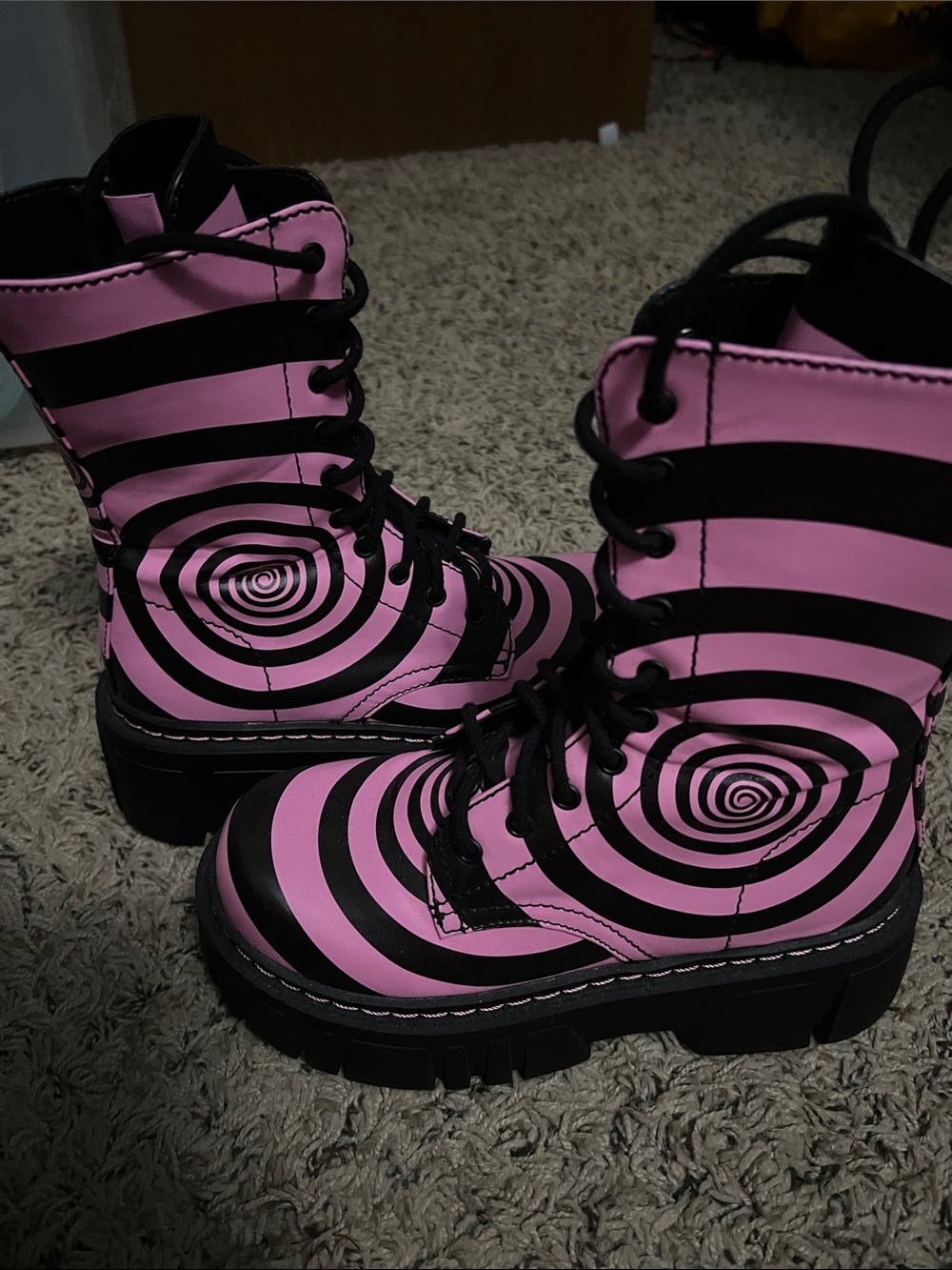 Current Mood Spiral Platform Combat Boots - Picture 4 of 6